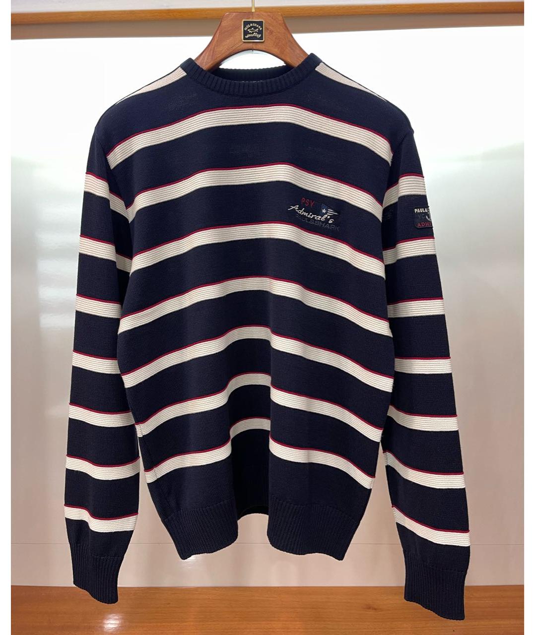 PAUL & SHARK Темно-синий шерстяной джемпер / свитер, фото 9