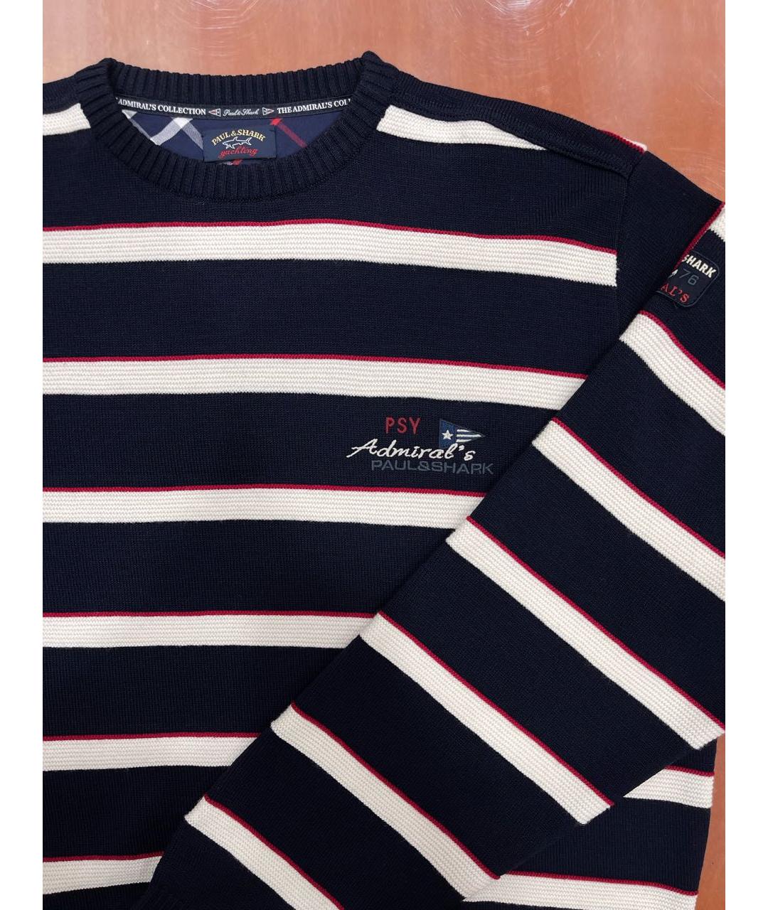 PAUL & SHARK Темно-синий шерстяной джемпер / свитер, фото 7