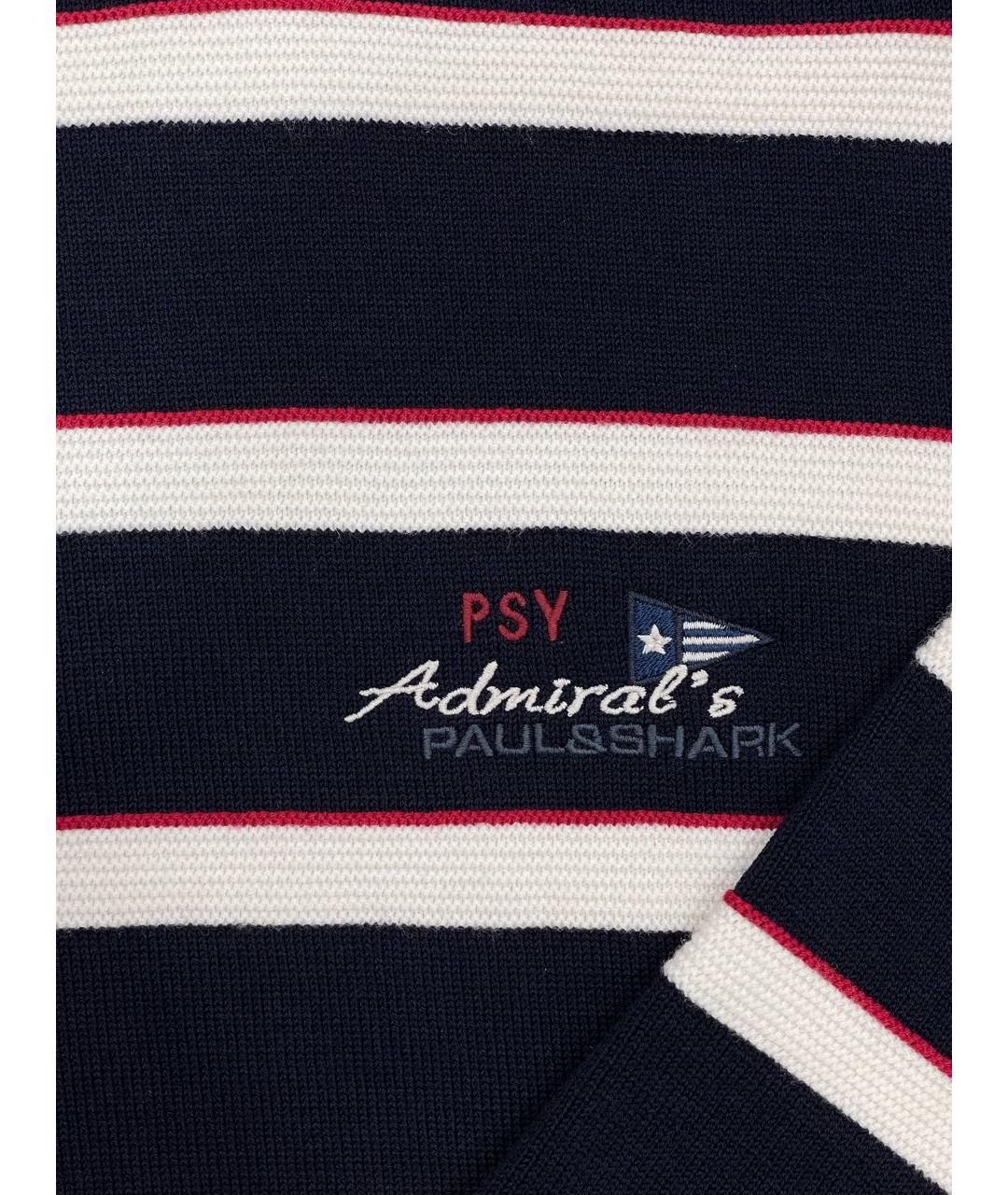 PAUL & SHARK Темно-синий шерстяной джемпер / свитер, фото 4