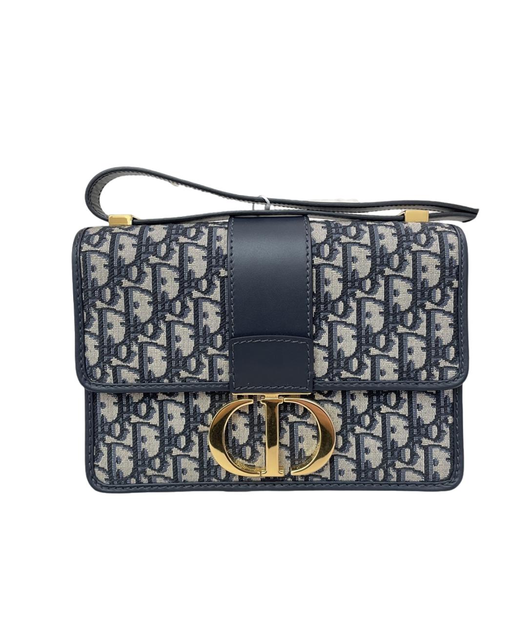 CHRISTIAN DIOR Голубая жаккардовая сумка через плечо, фото 1