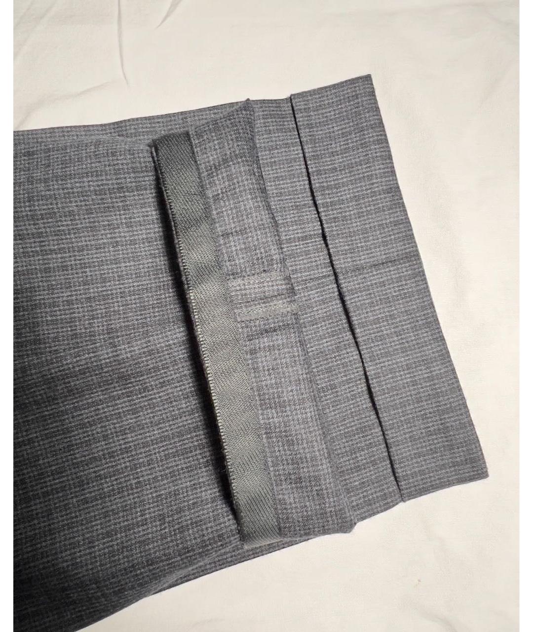 ERMENEGILDO ZEGNA XXX Темно-синие шерстяные классические брюки, фото 5