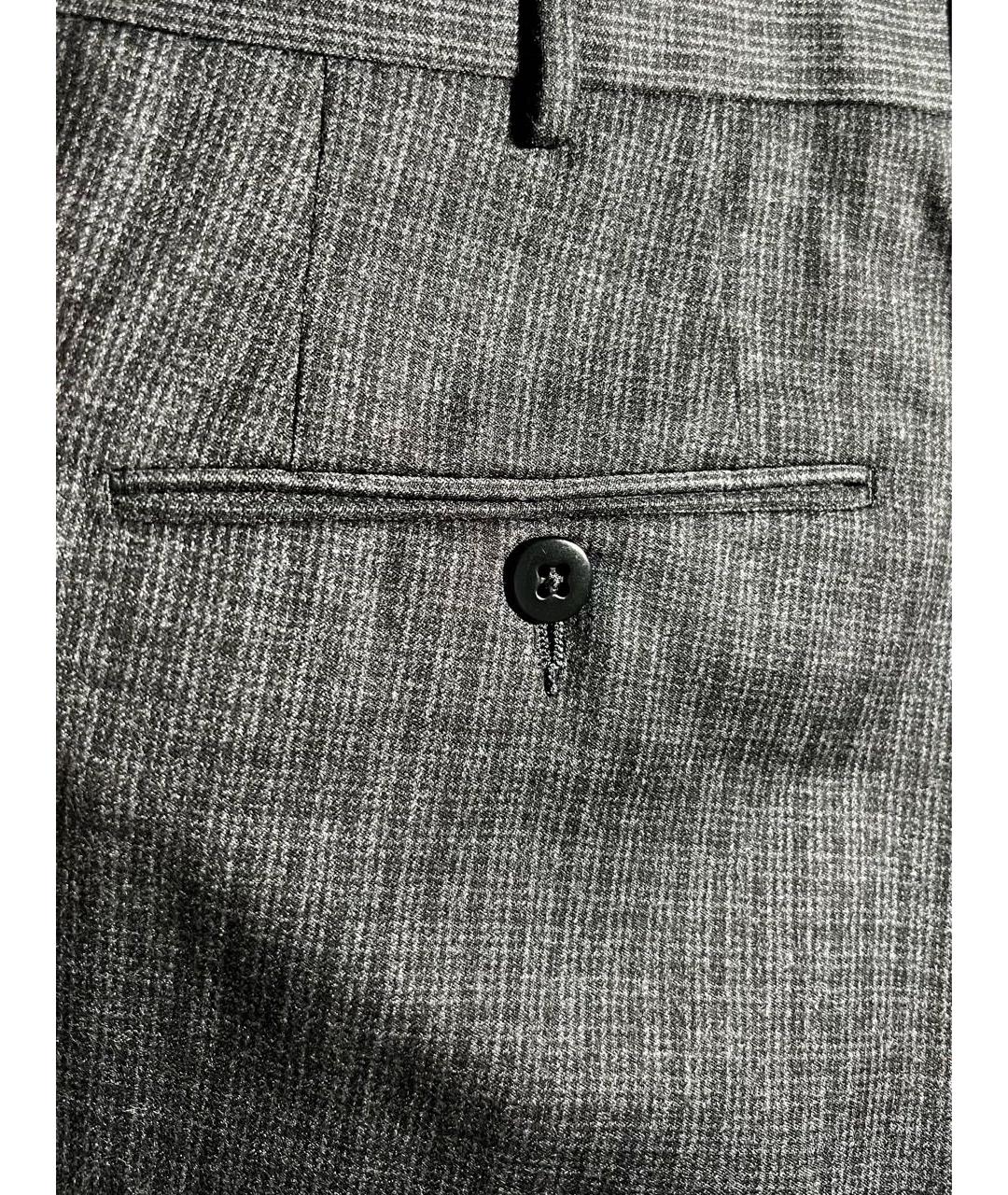 ERMENEGILDO ZEGNA XXX Темно-синие шерстяные классические брюки, фото 4