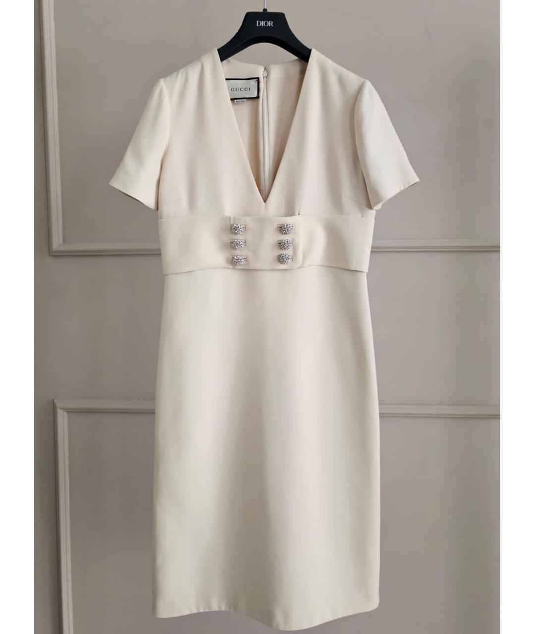 GUCCI Бежевое повседневное платье, фото 9