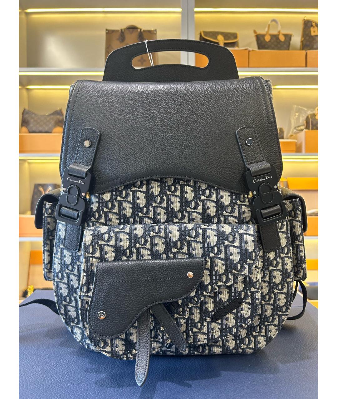 CHRISTIAN DIOR Черный рюкзак, фото 4