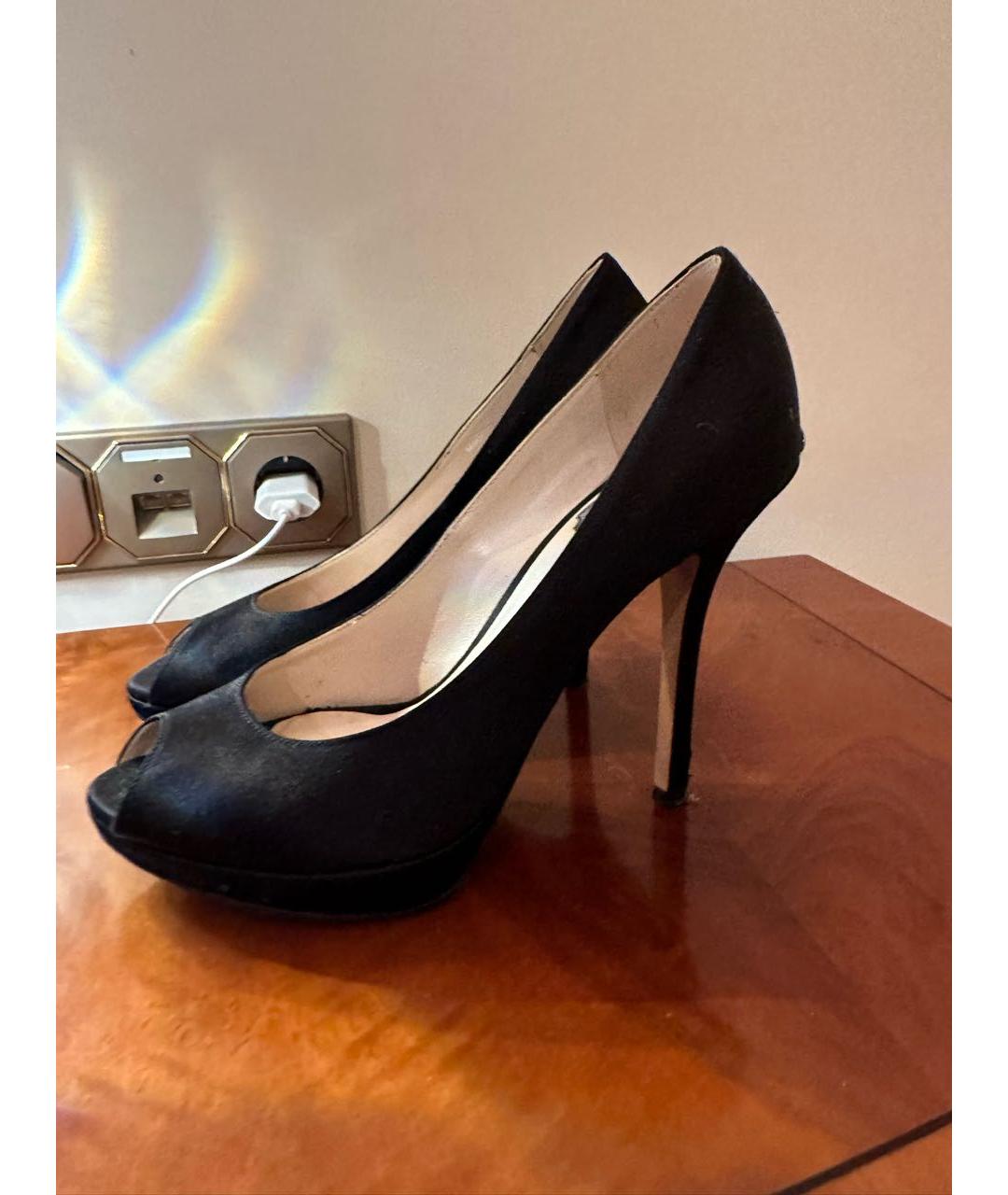 CHRISTIAN DIOR Черные текстильные туфли, фото 3