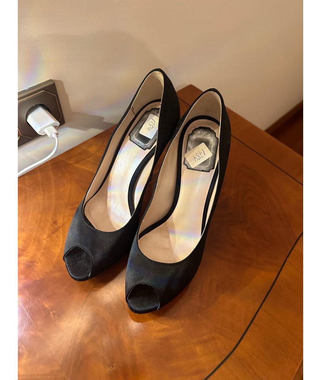 CHRISTIAN DIOR Черные текстильные туфли, фото 2