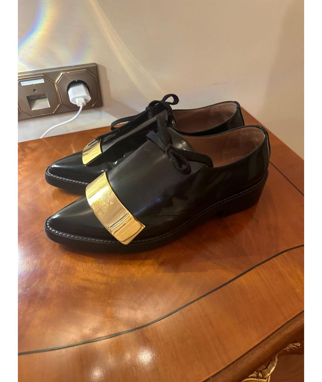 MARNI Черные лоферы из лакированной кожи, фото 3