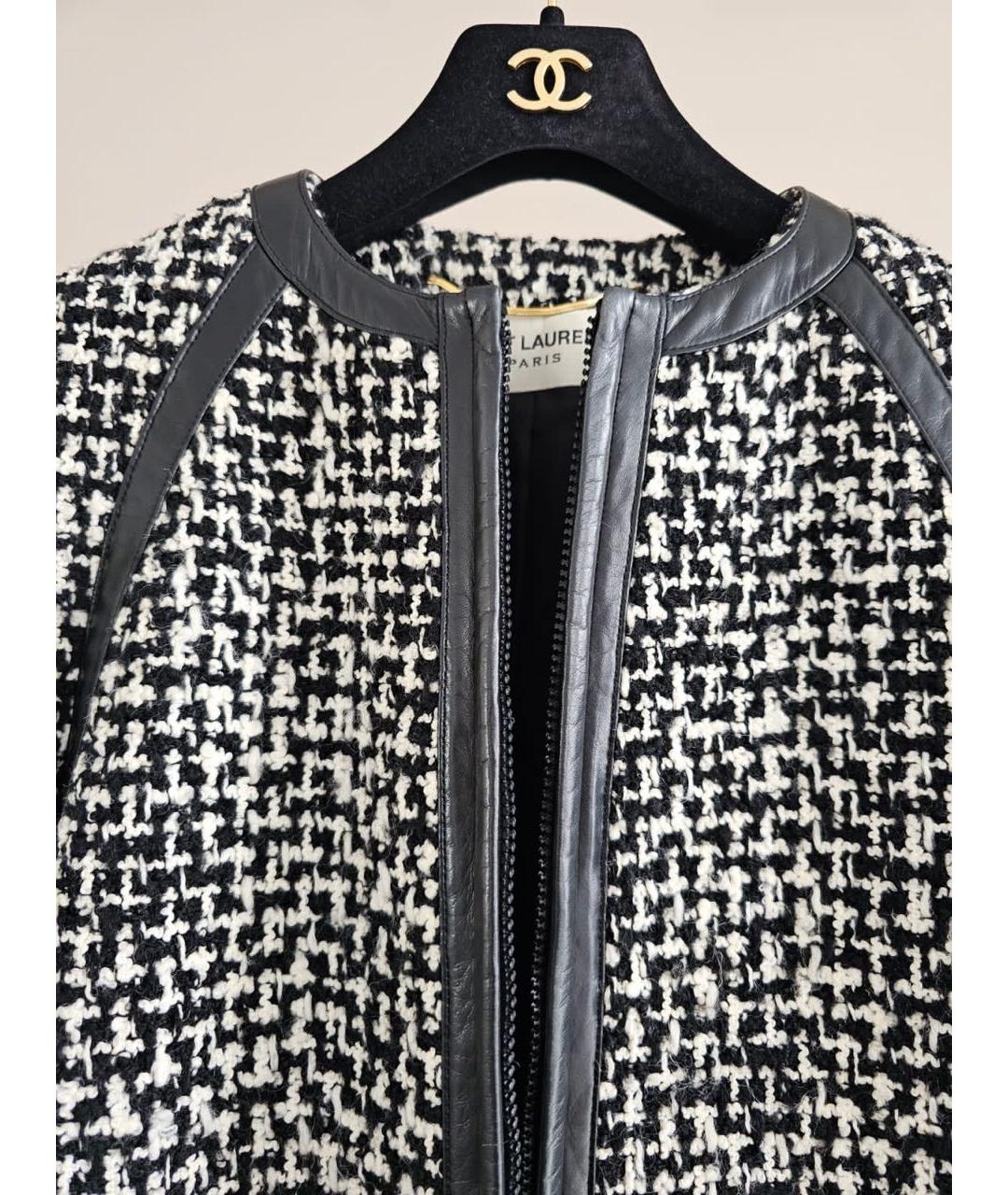 SAINT LAURENT Антрацитовое пальто, фото 3