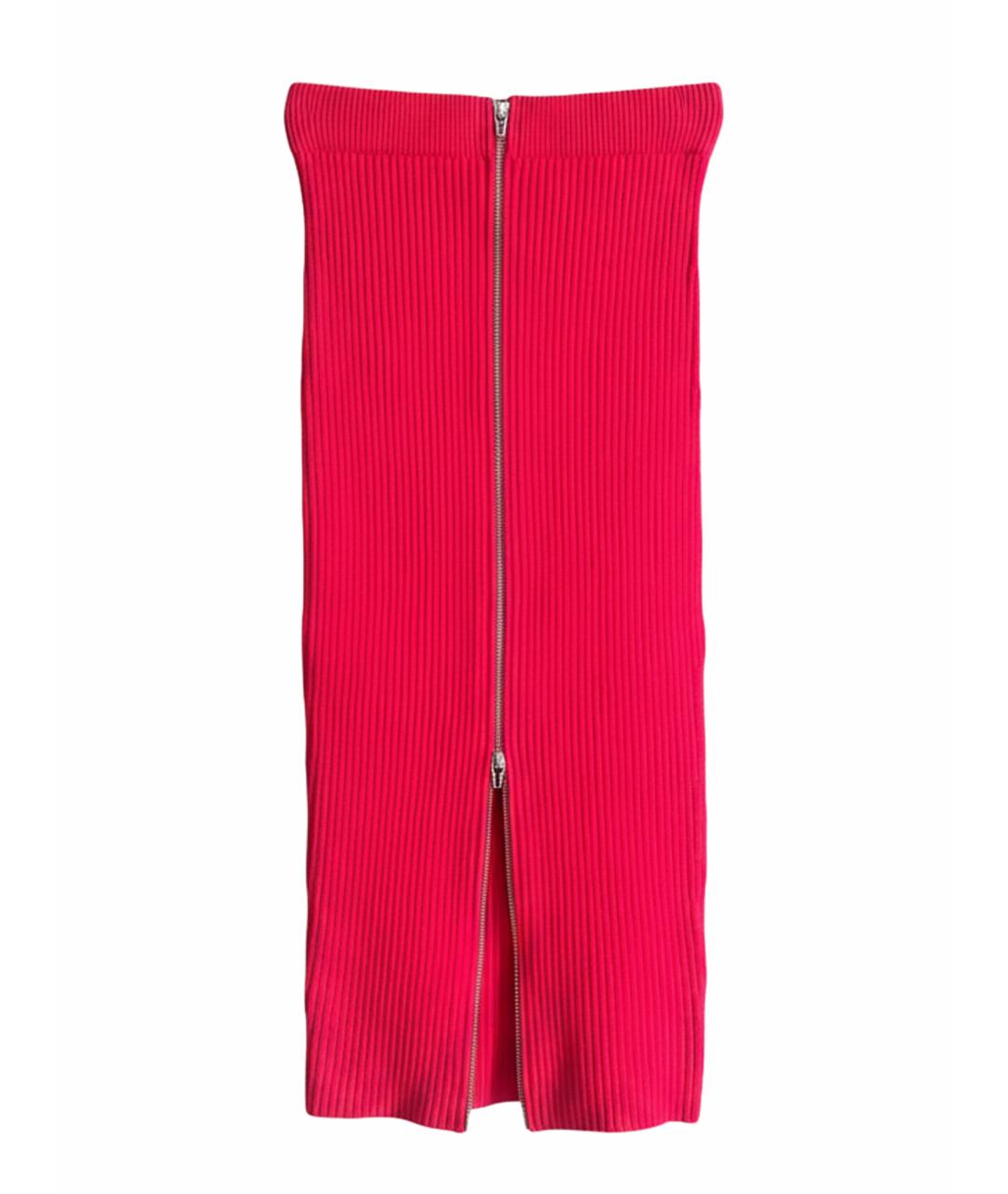 ALEXANDER MCQUEEN Красная юбка макси, фото 1