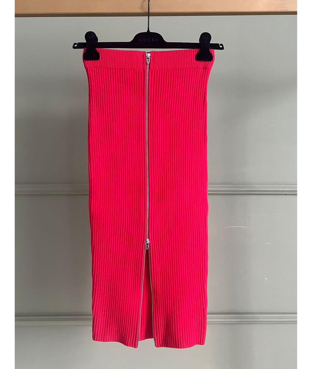 ALEXANDER MCQUEEN Красная юбка макси, фото 6