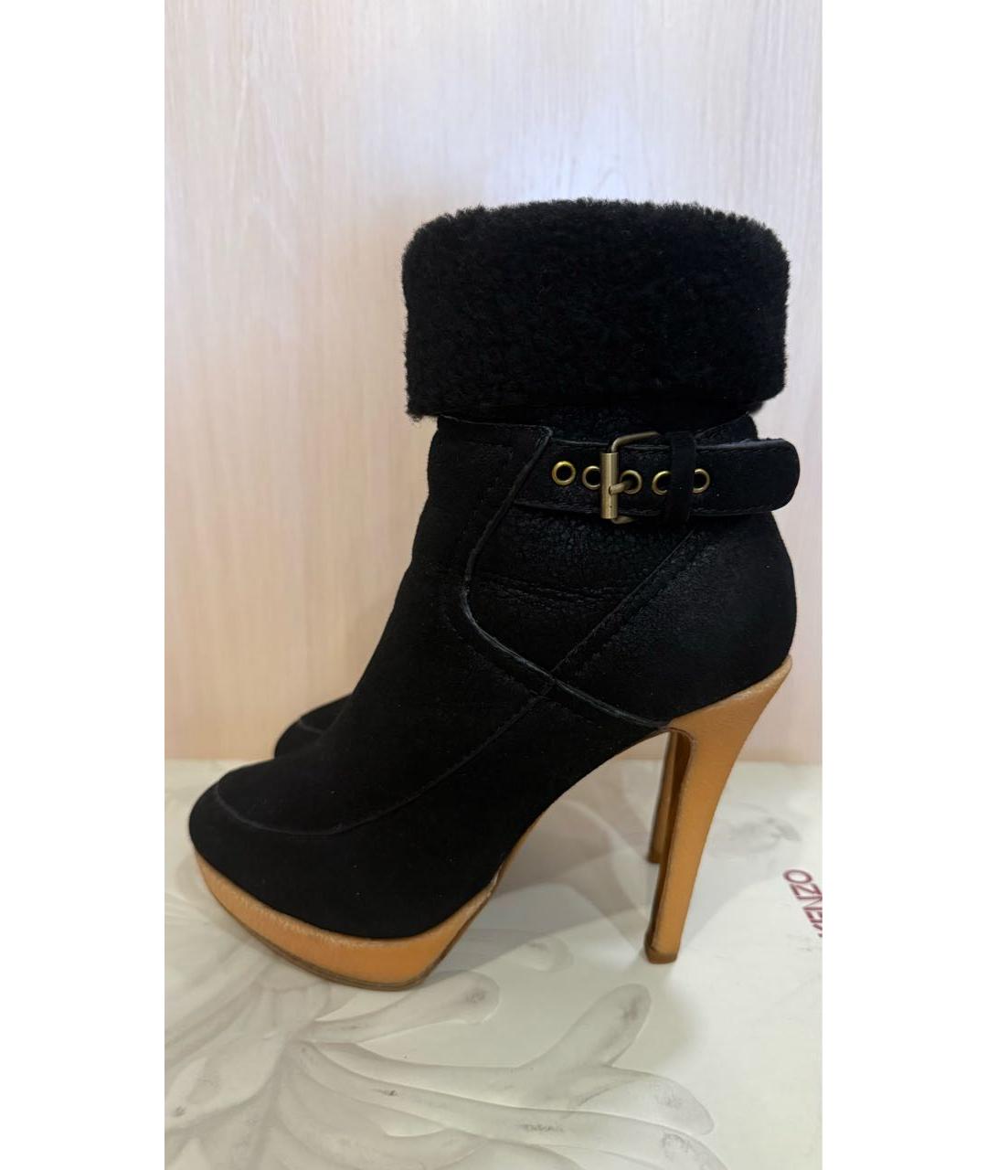 KENZO Черные ботильоны, фото 6