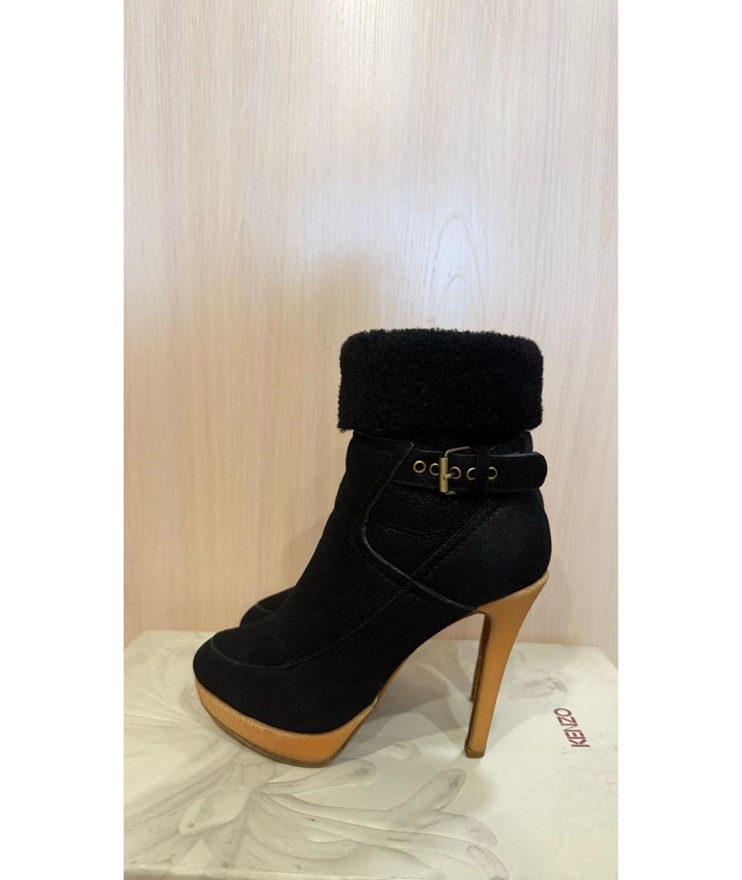 KENZO Черные ботильоны, фото 5