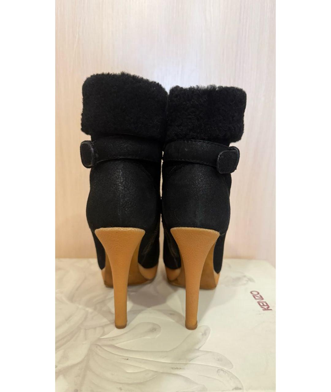 KENZO Черные ботильоны, фото 4