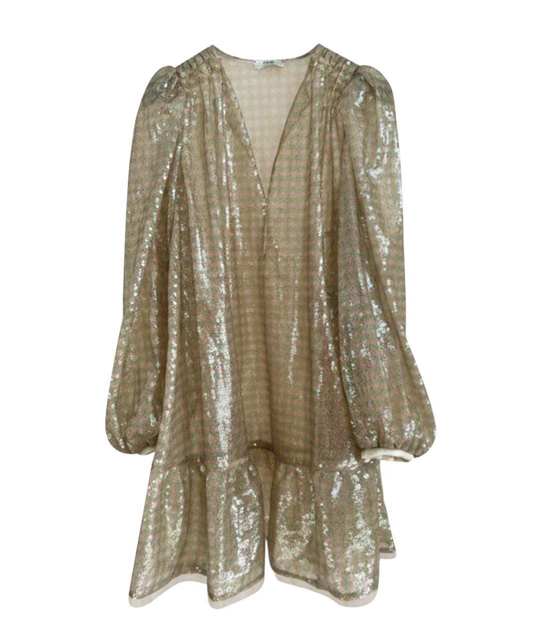 FENDI Золотое повседневное платье, фото 1