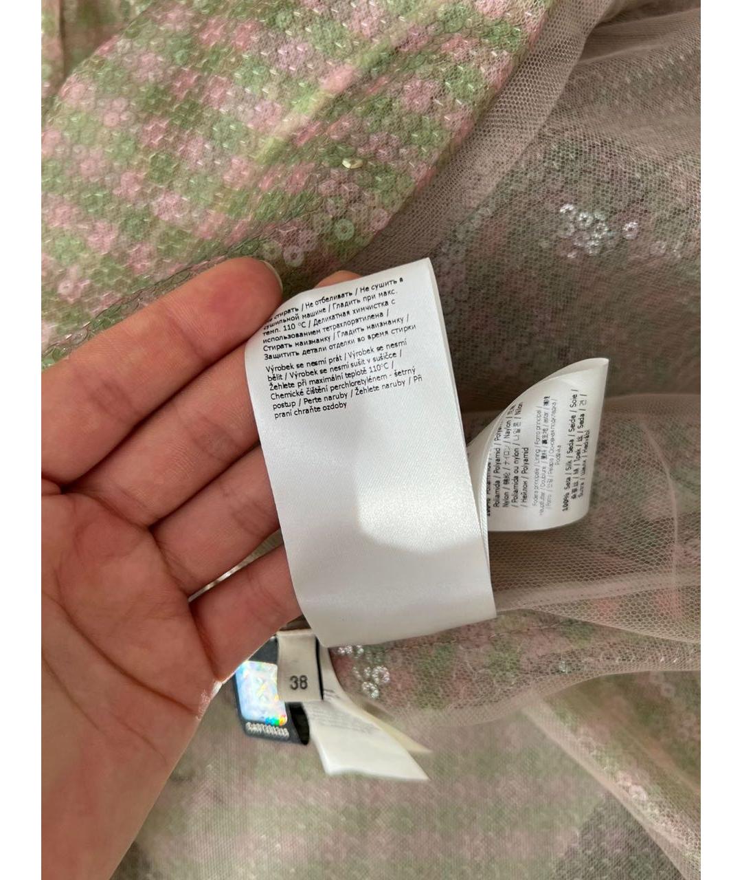 FENDI Золотое повседневное платье, фото 7