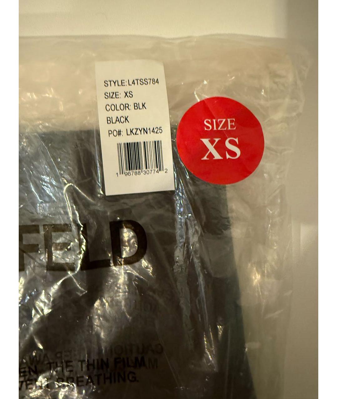 KARL LAGERFELD Черная хлопковая майка, фото 5