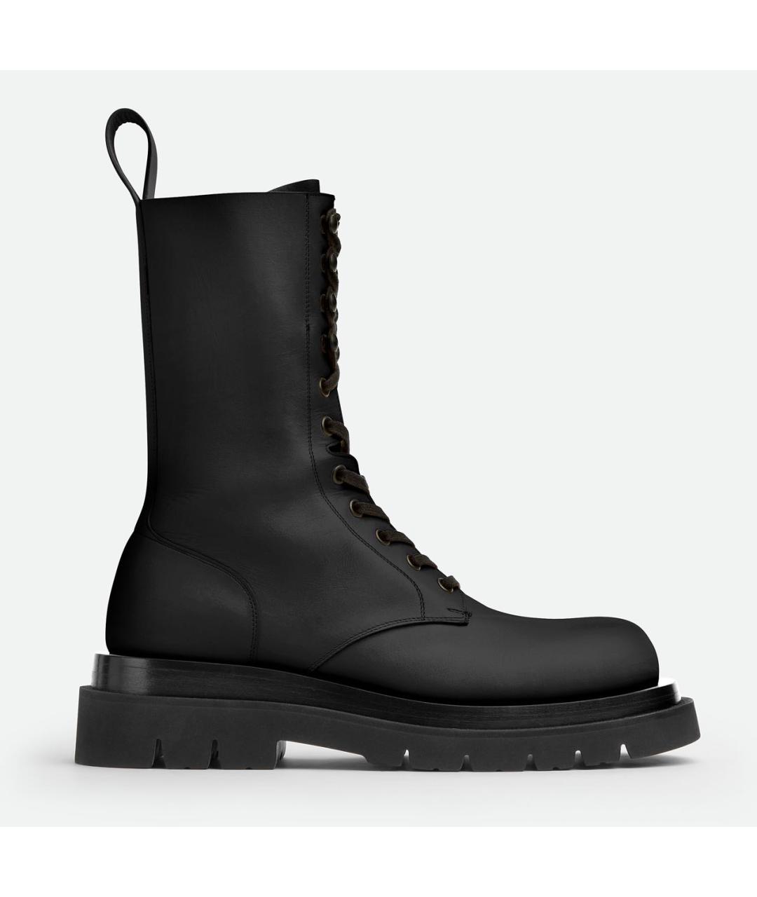 BOTTEGA VENETA Черные кожаные ботинки, фото 4