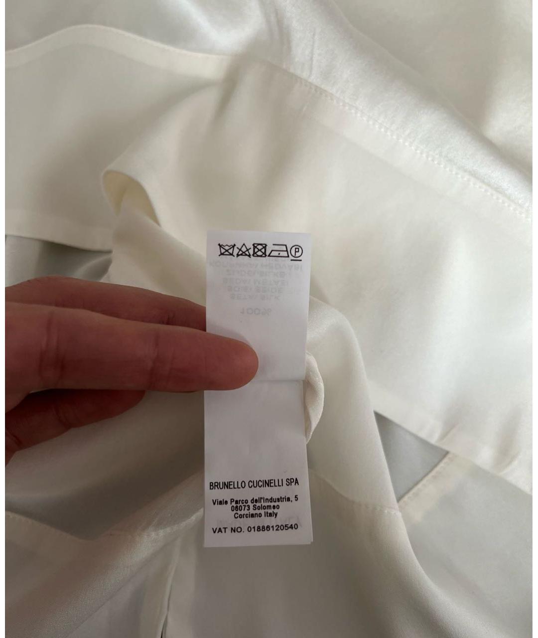 BRUNELLO CUCINELLI Белая рубашка, фото 6