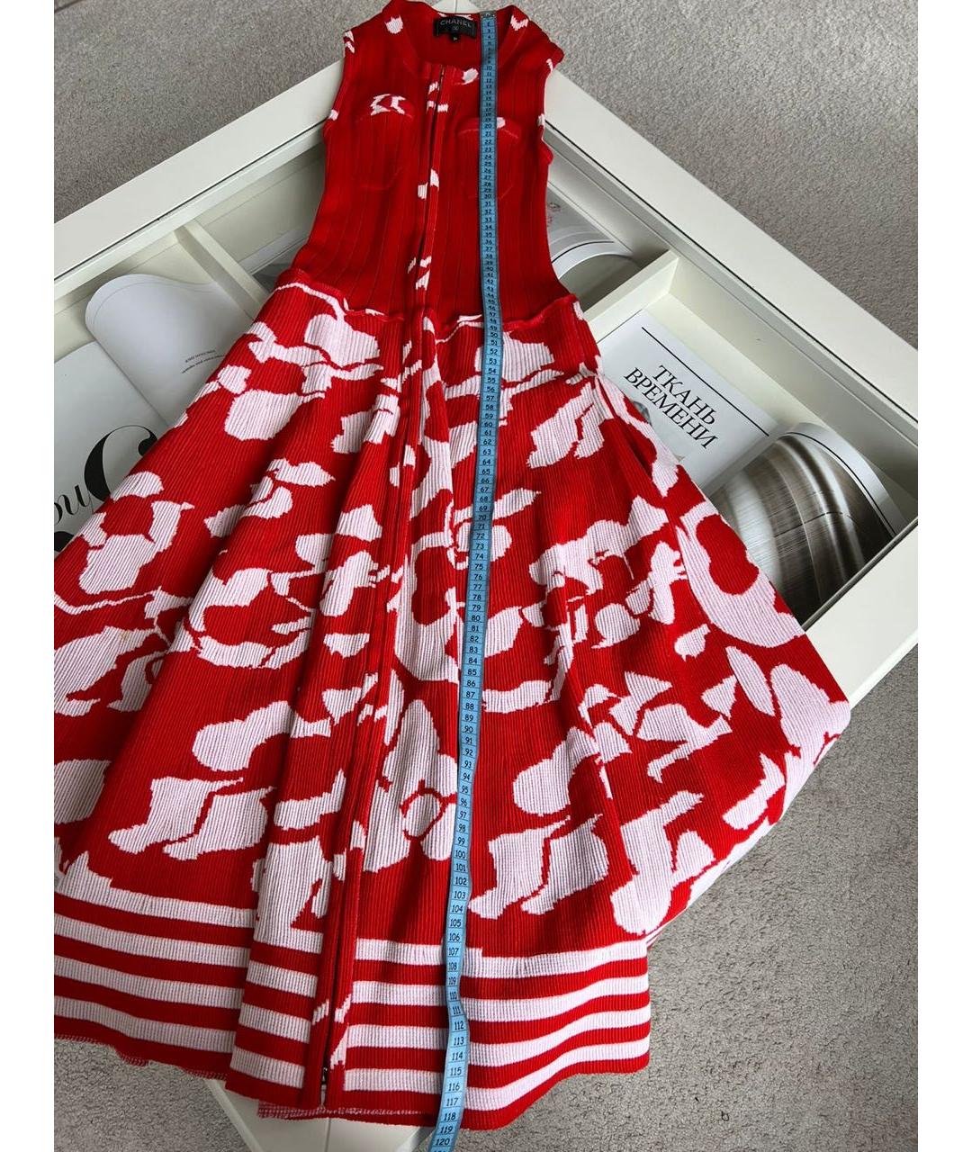 CHANEL Красное повседневное платье, фото 5