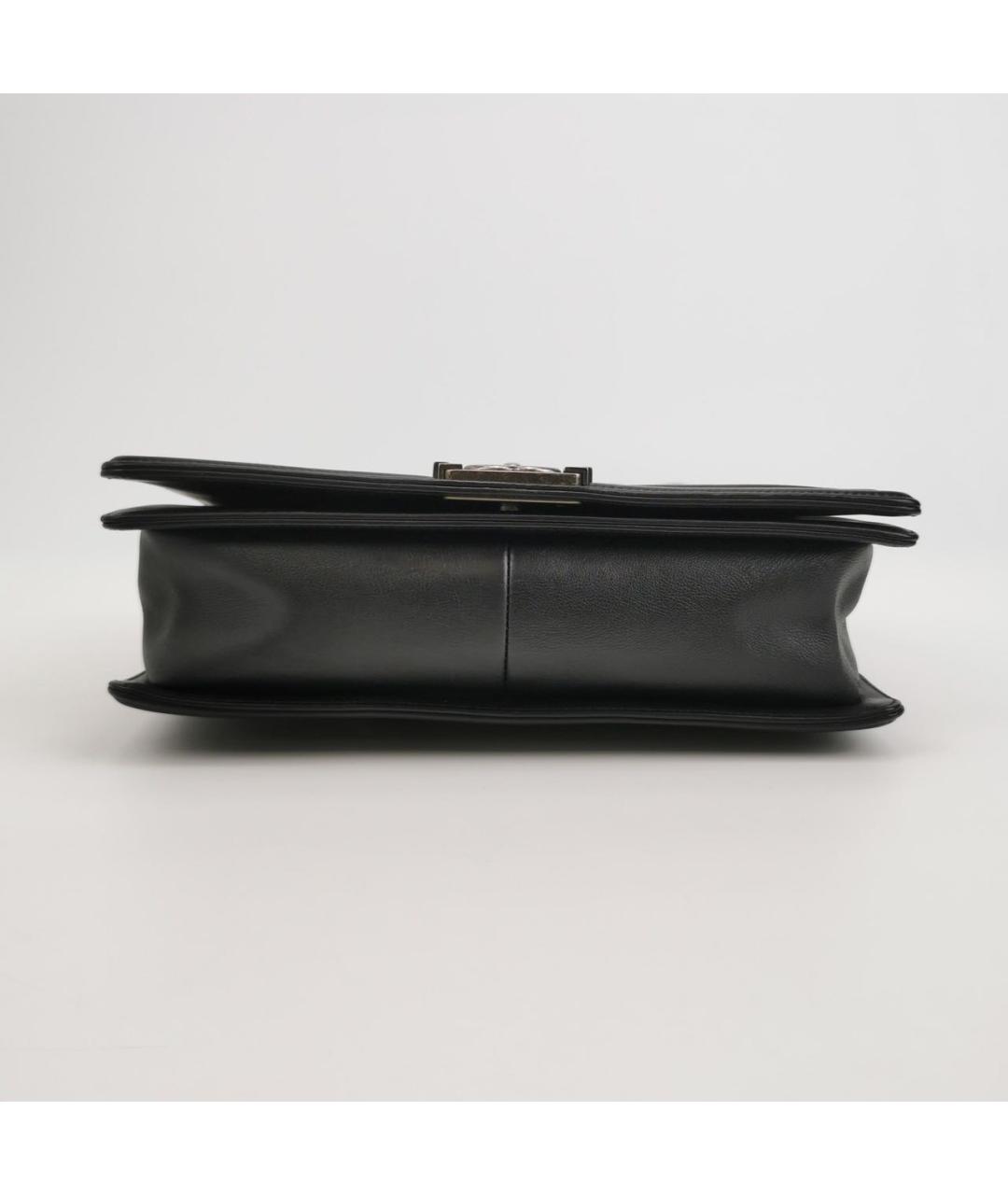 CHANEL Черная кожаная сумка через плечо, фото 5