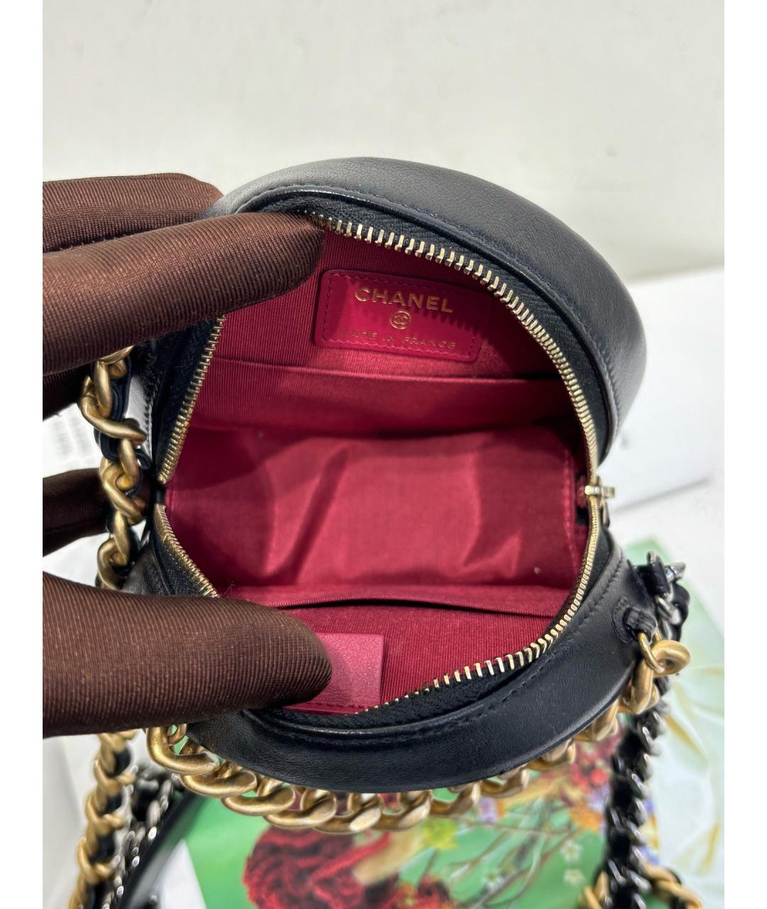 CHANEL Черная кожаная сумка через плечо, фото 9