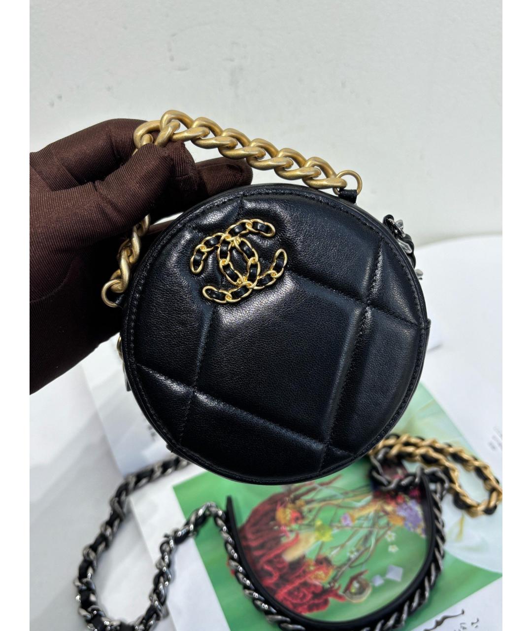 CHANEL Черная кожаная сумка через плечо, фото 2