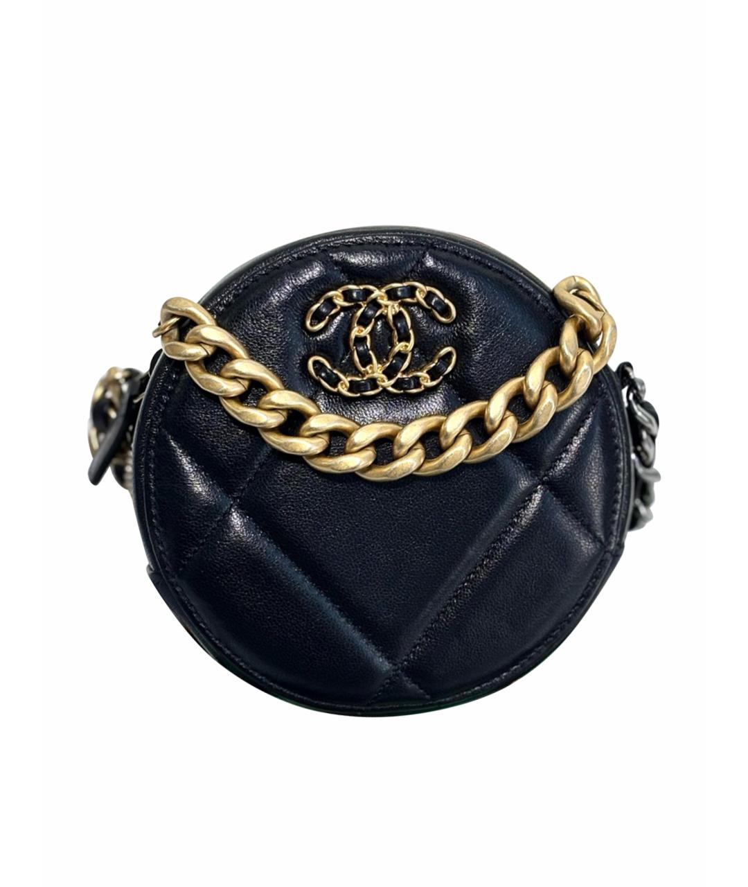 CHANEL Черная кожаная сумка через плечо, фото 1