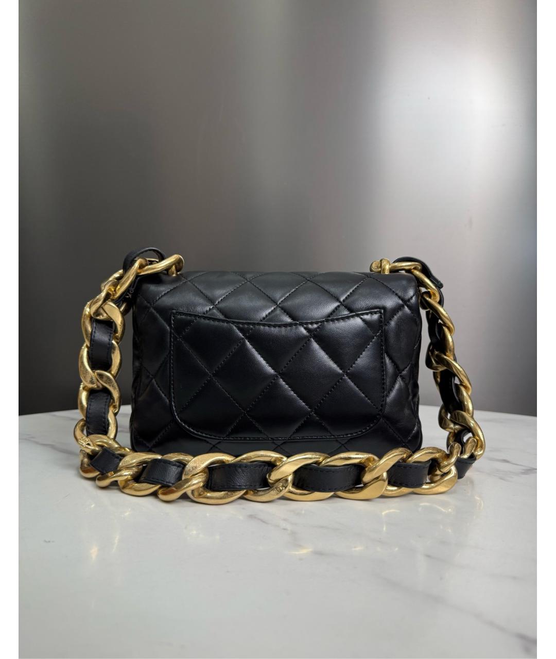 CHANEL Черная кожаная сумка тоут, фото 3