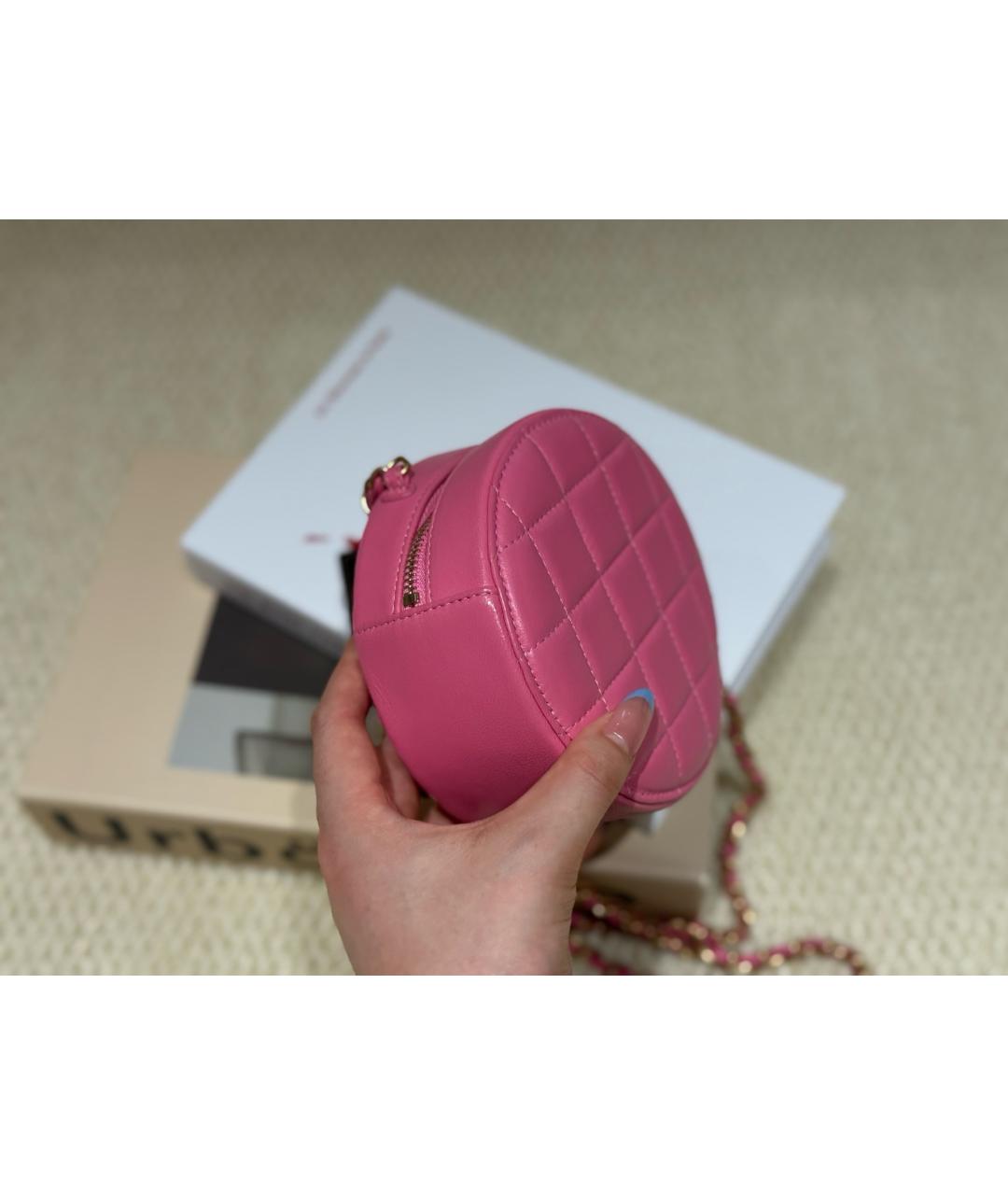 CHANEL Розовая кожаная сумка через плечо, фото 6