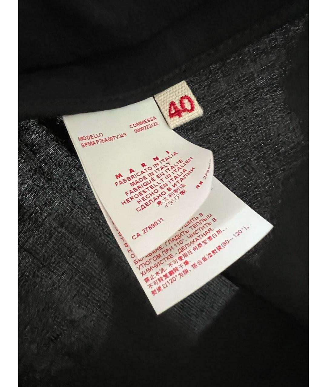 MARNI Черный вискозный тренч/плащ, фото 6