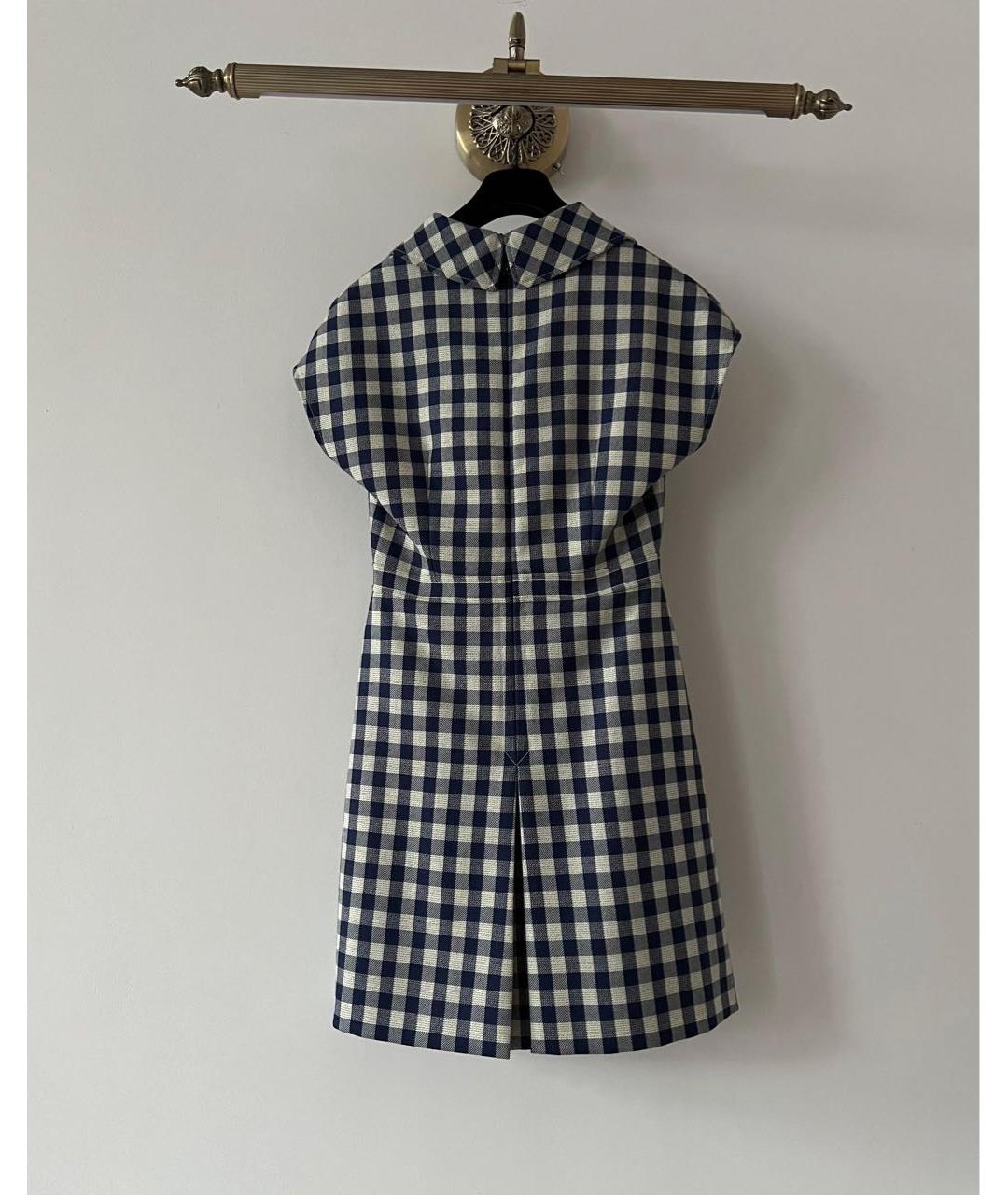 CHRISTIAN DIOR Синее повседневное платье, фото 2