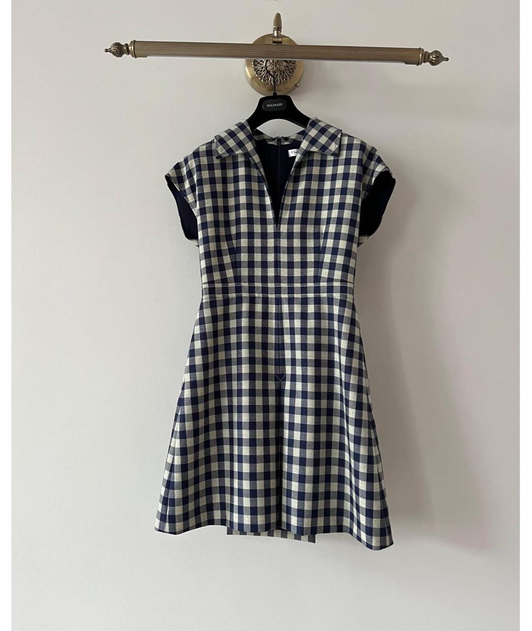 CHRISTIAN DIOR Синее повседневное платье, фото 7