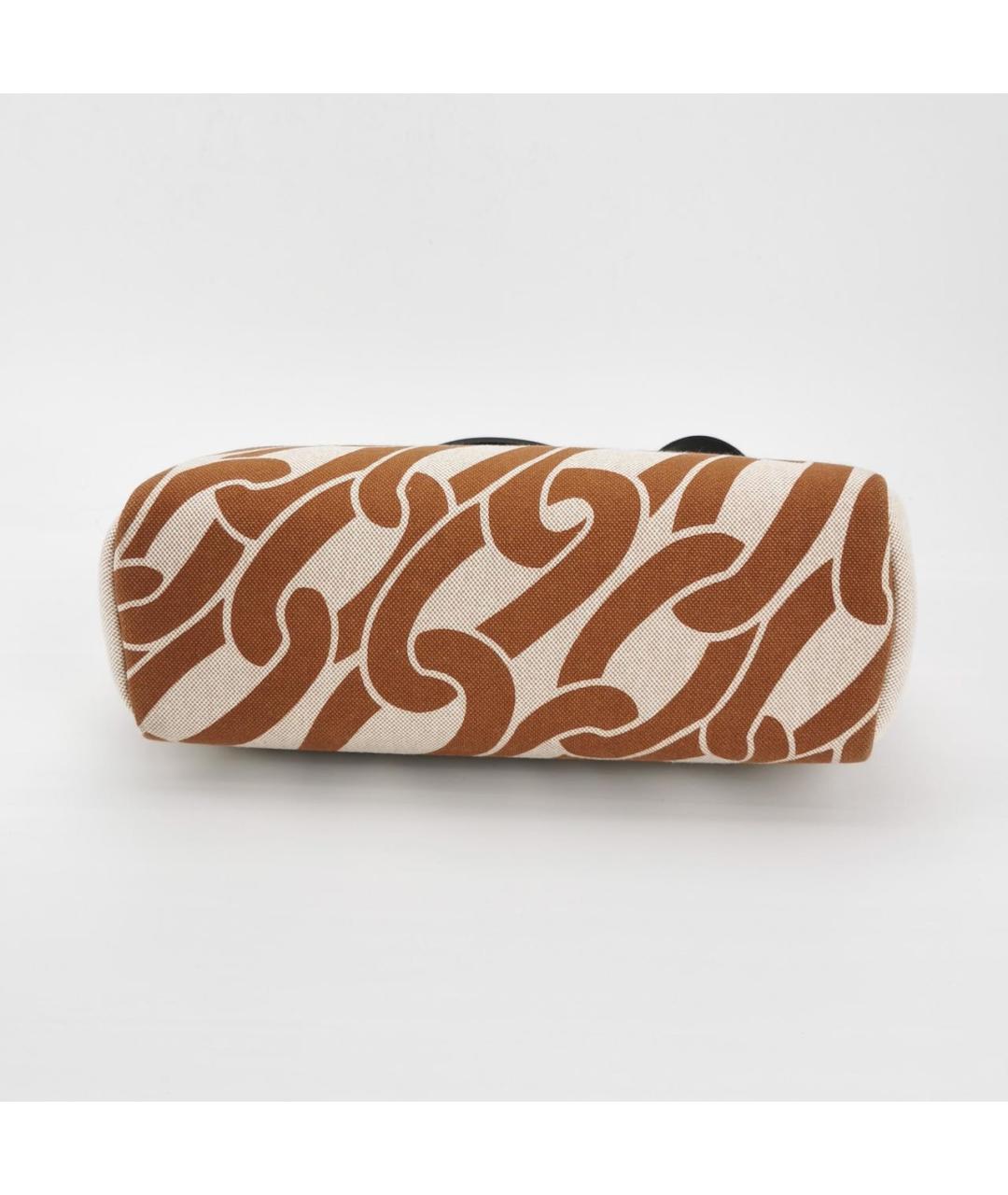 HERMES Коричневая сумка с короткими ручками, фото 6