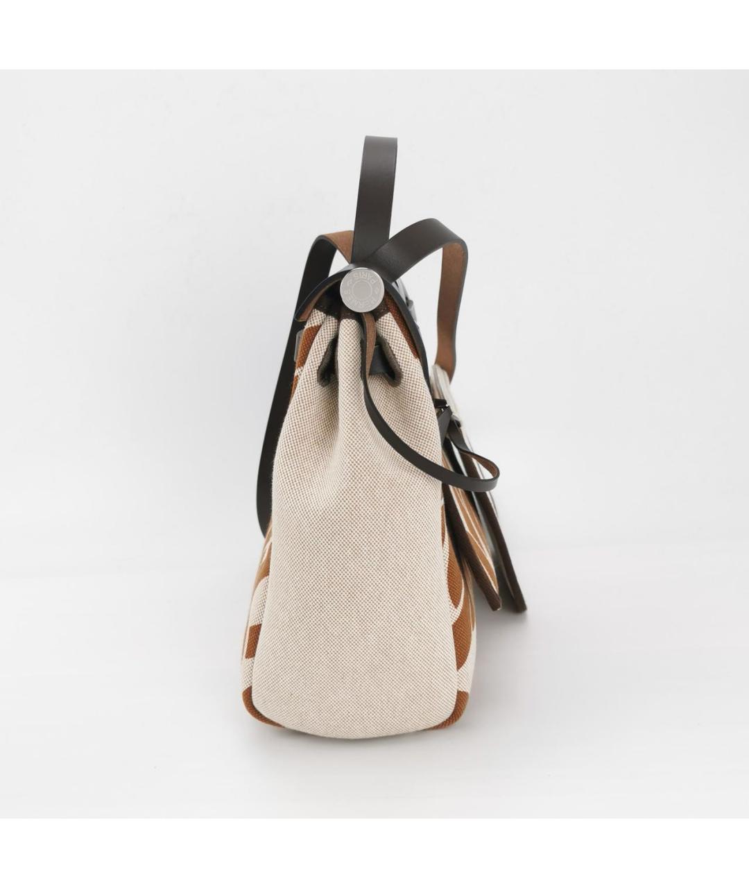 HERMES Коричневая сумка с короткими ручками, фото 3