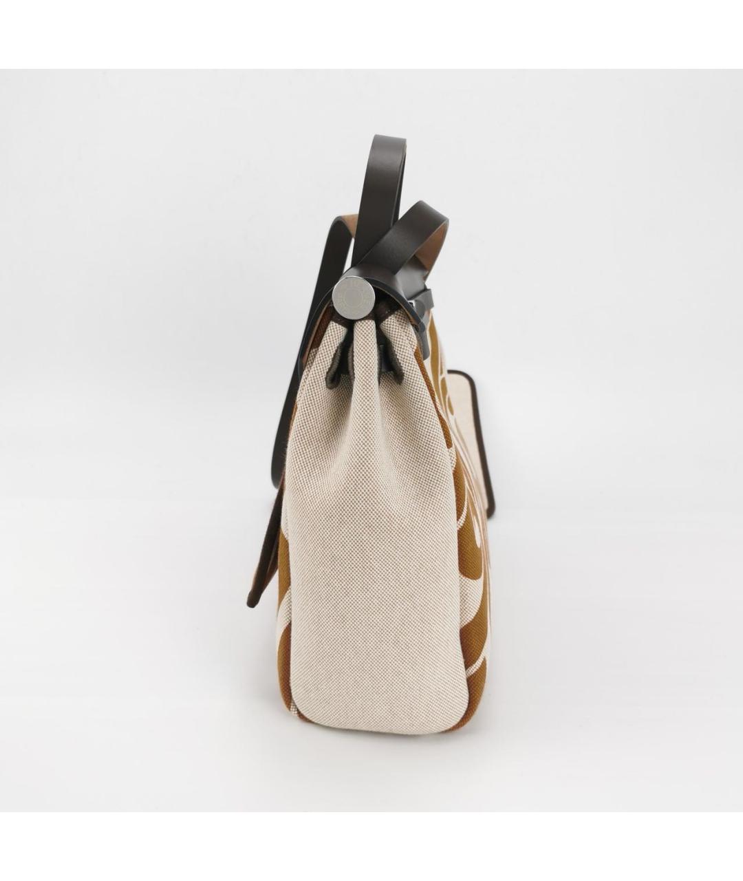 HERMES Коричневая сумка с короткими ручками, фото 4