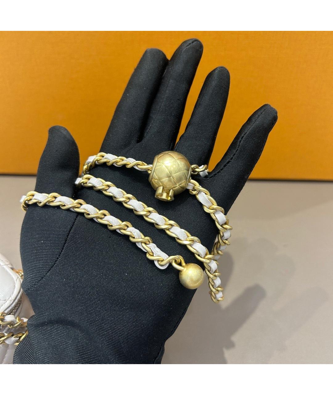 CHANEL Фиолетовая кожаная сумка через плечо, фото 8