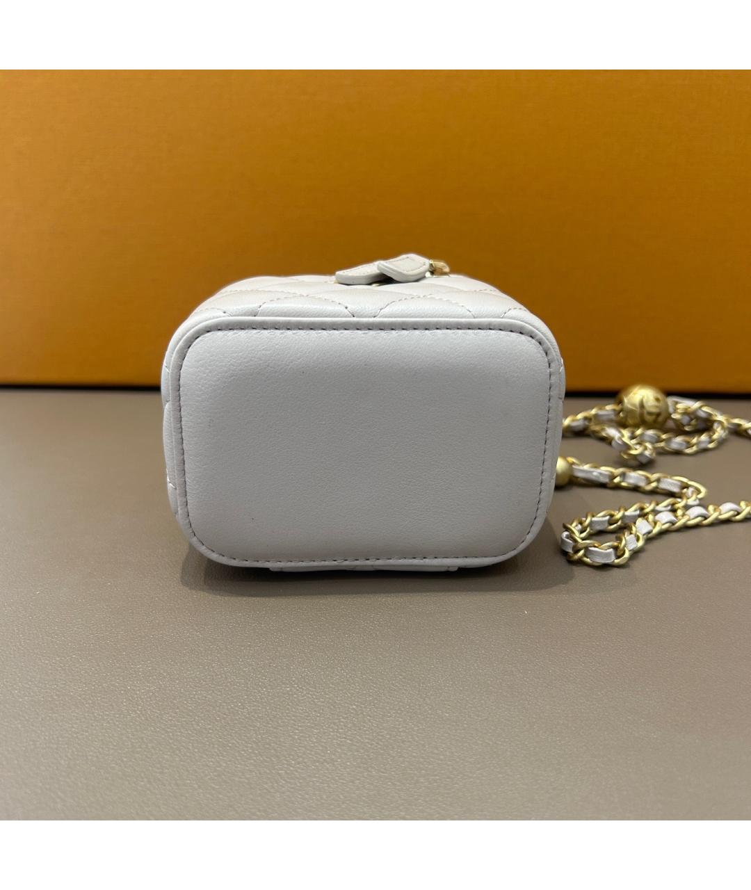 CHANEL Фиолетовая кожаная сумка через плечо, фото 5