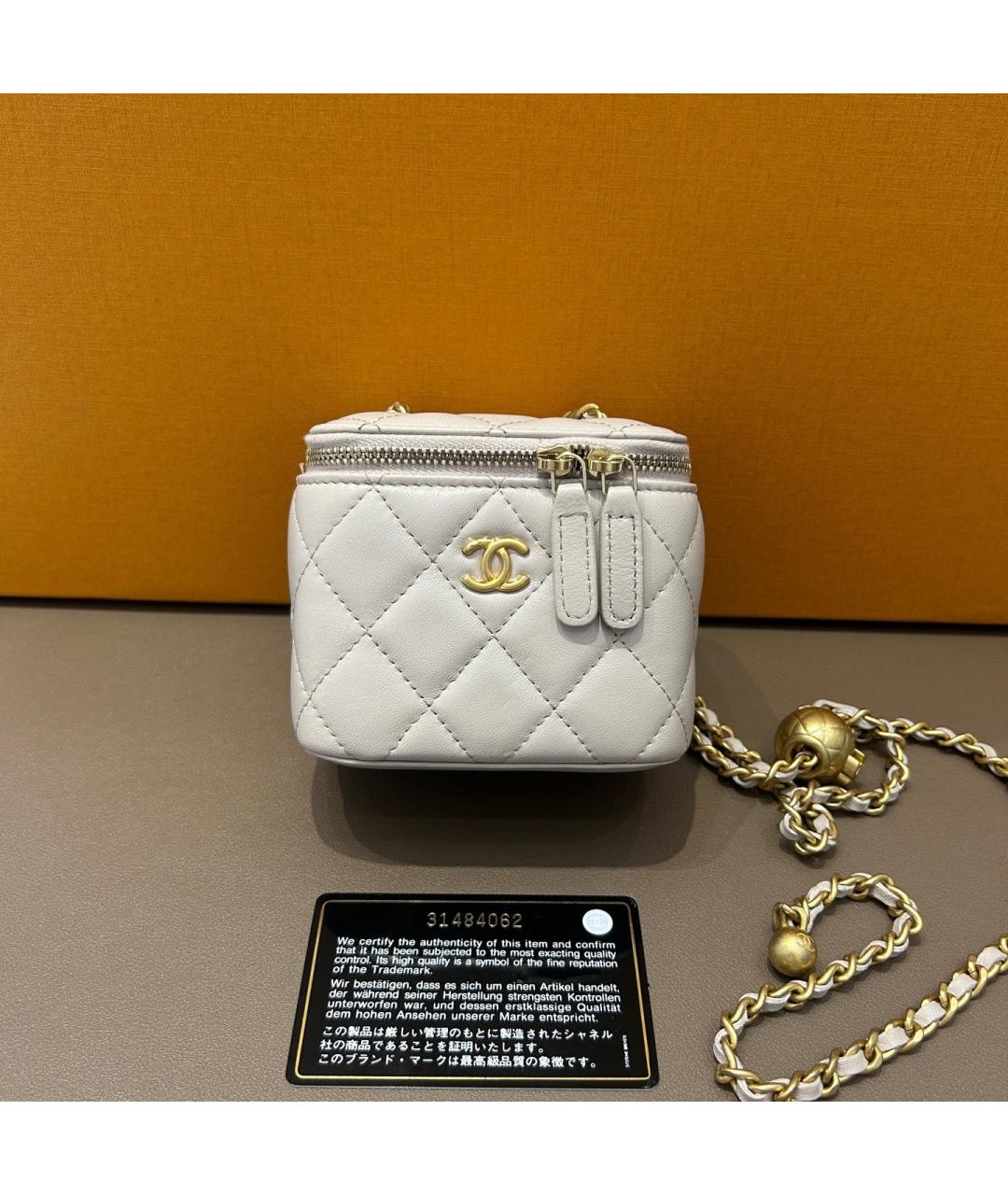 CHANEL Фиолетовая кожаная сумка через плечо, фото 10