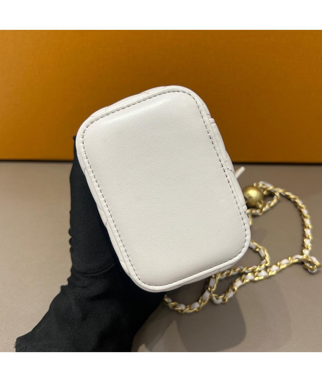 CHANEL Фиолетовая кожаная сумка через плечо, фото 7