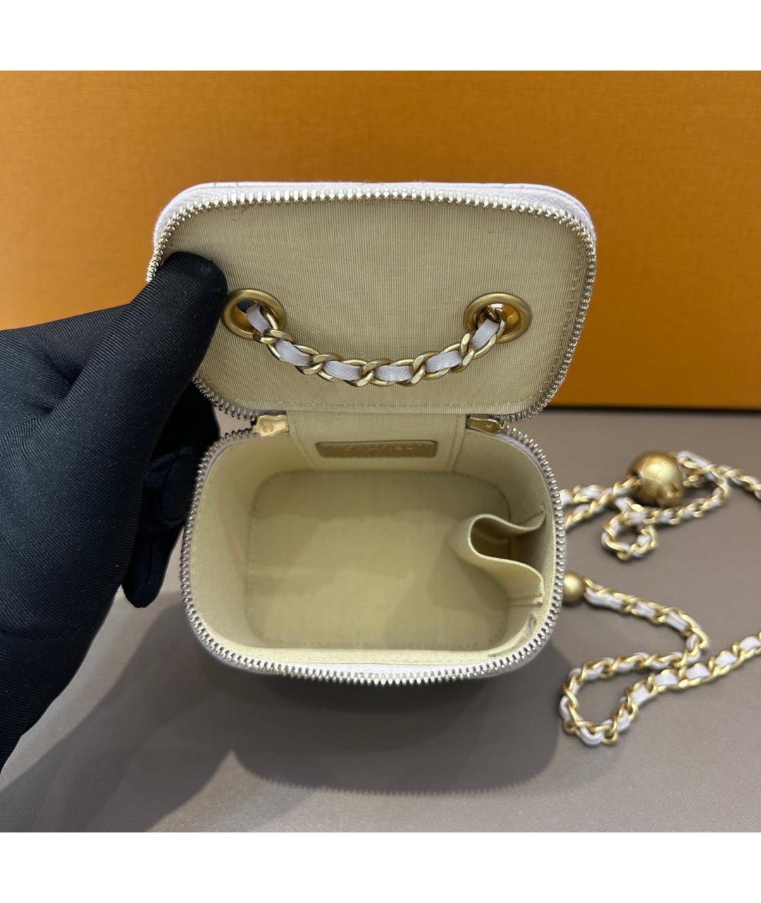 CHANEL Фиолетовая кожаная сумка через плечо, фото 6