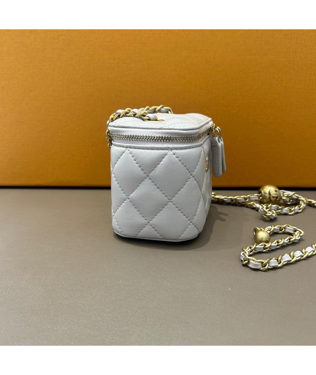 CHANEL Фиолетовая кожаная сумка через плечо, фото 3