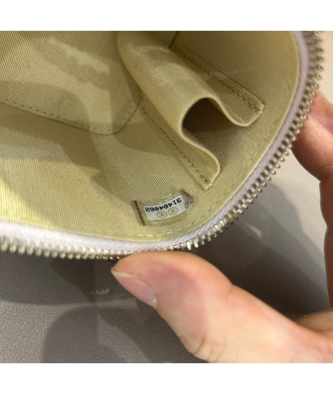 CHANEL Фиолетовая кожаная сумка через плечо, фото 9