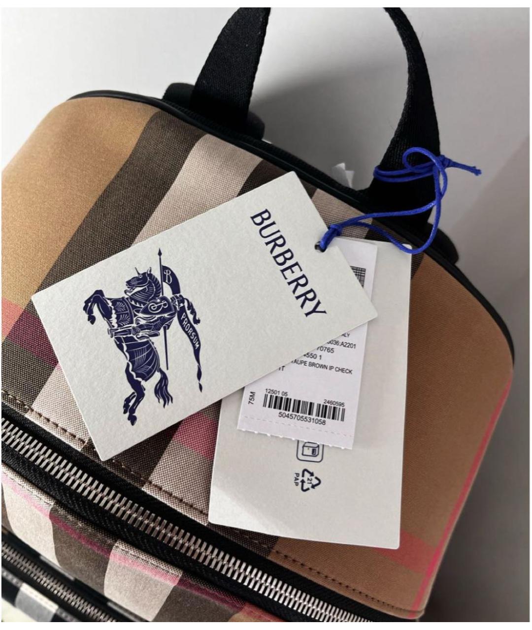 BURBERRY Коричневый рюкзак, фото 6