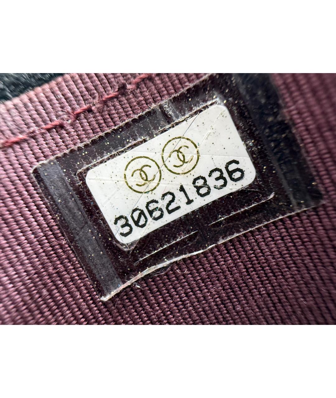 CHANEL Черная кожаная сумка через плечо, фото 8