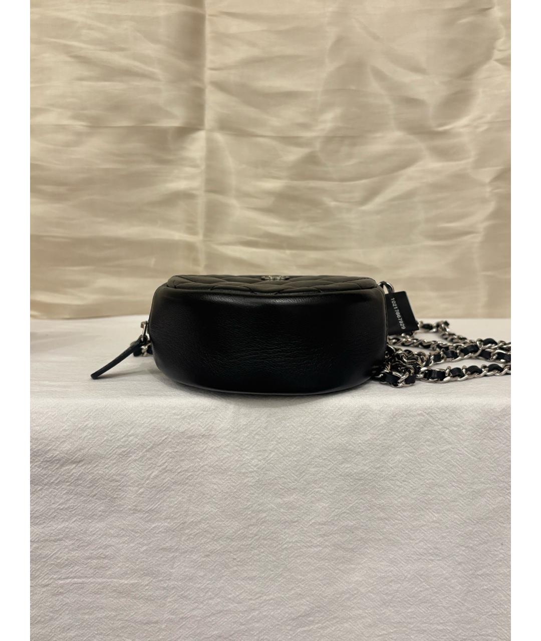 CHANEL Черная кожаная сумка через плечо, фото 4