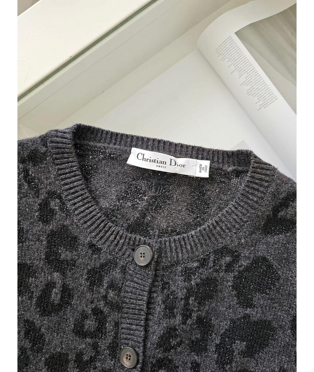 CHRISTIAN DIOR Антрацитовый джемпер / свитер, фото 3