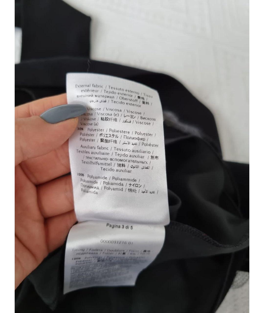 VALENTINO Черное повседневное платье, фото 5