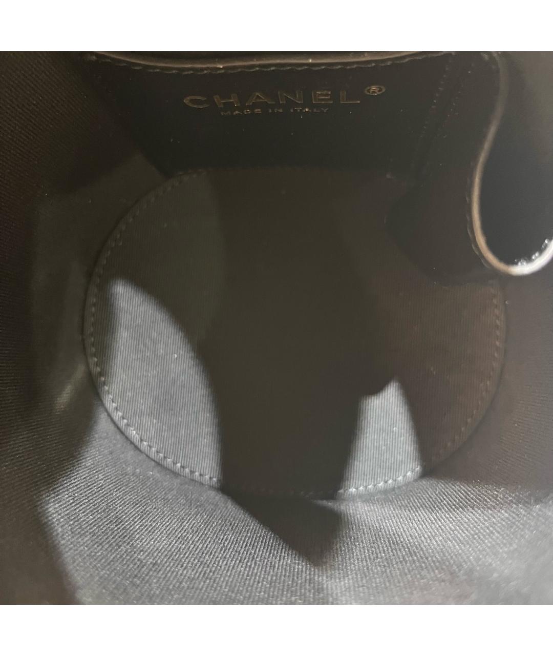 CHANEL Черная кожаная сумка через плечо, фото 5