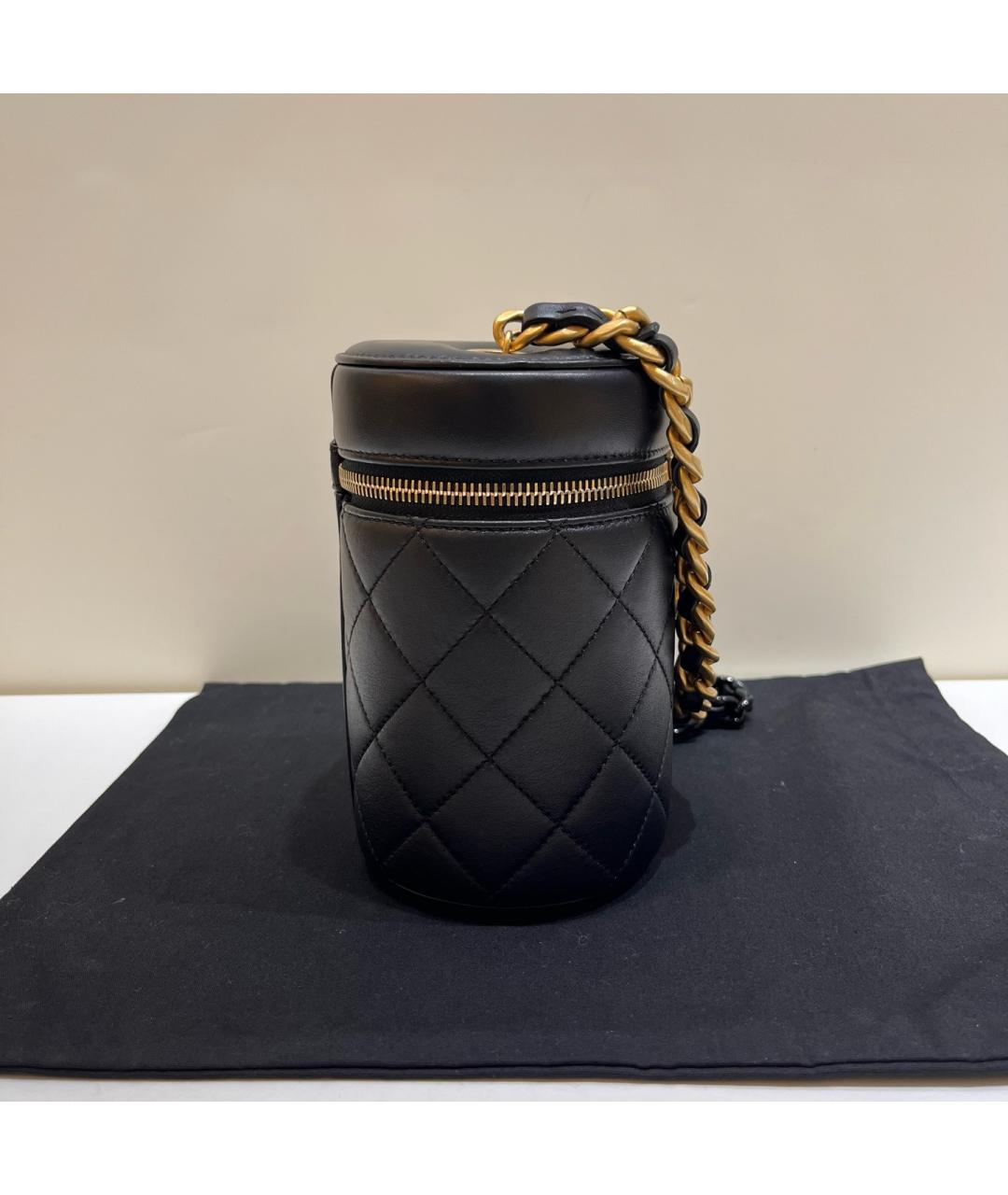 CHANEL Черная кожаная сумка через плечо, фото 3