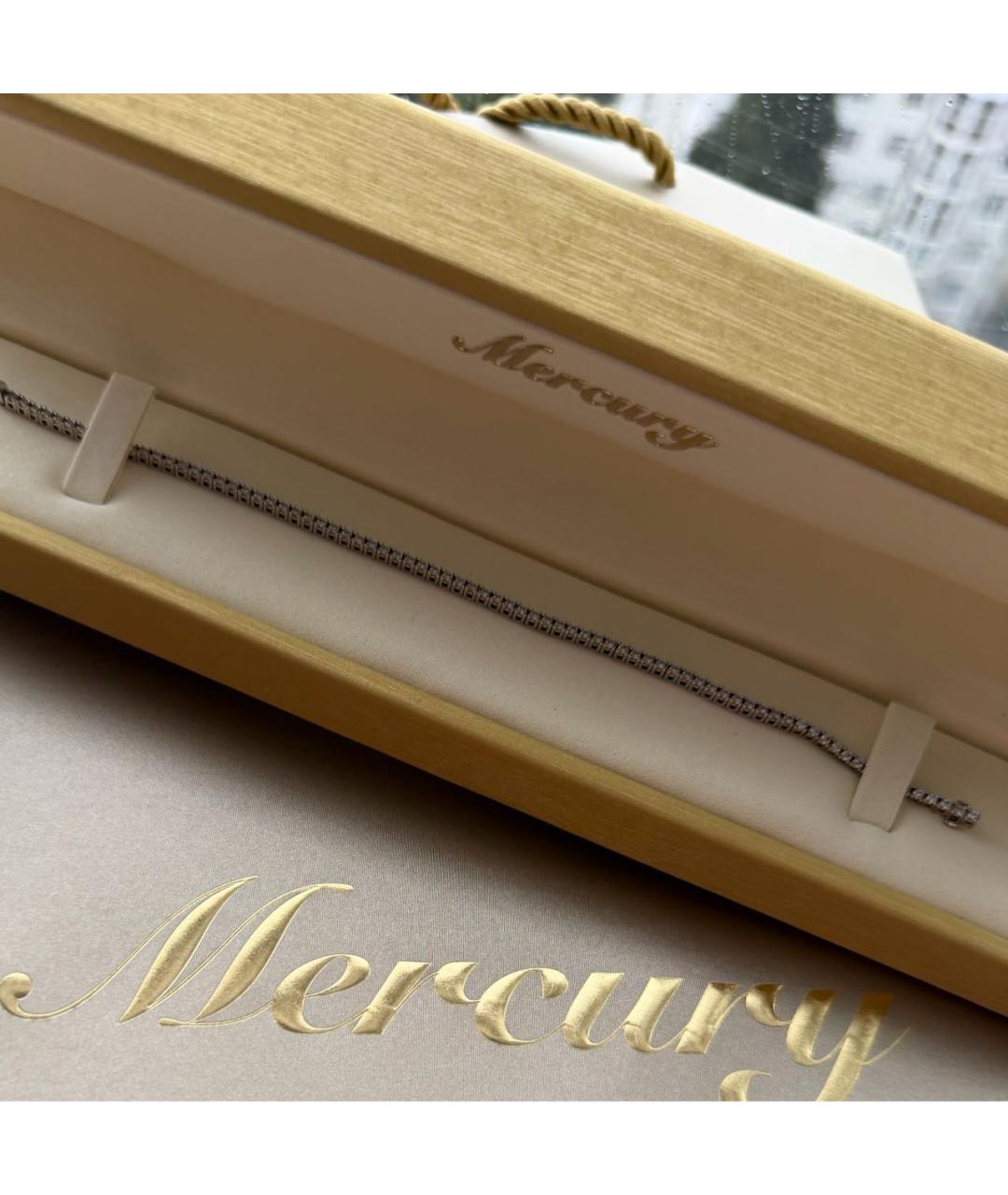 MERCURY Серебрянный браслет из белого золота, фото 3